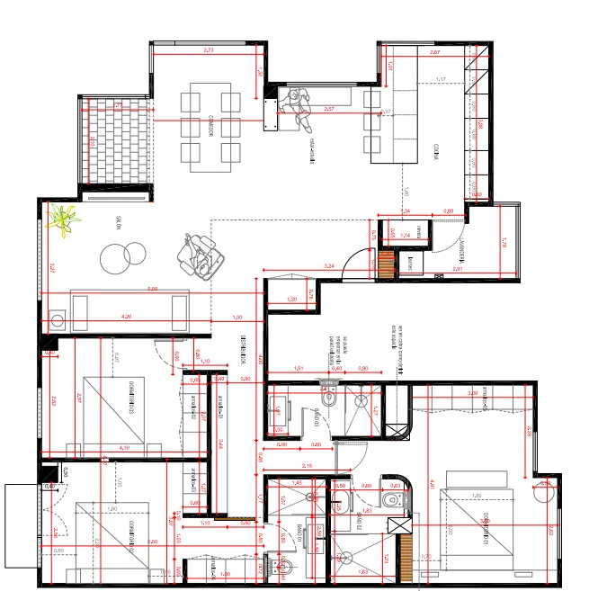Designerlejlighed i Bonanova - moderne bolig med havudsigt-15