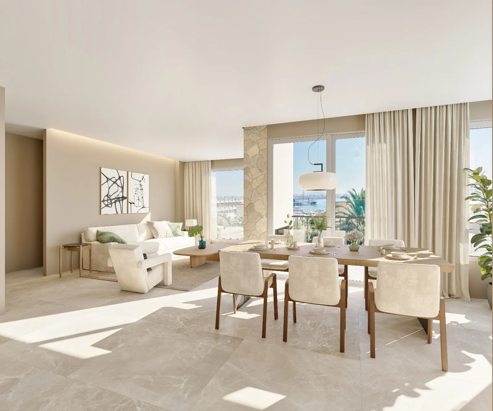 Designerlejlighed i Bonanova - moderne bolig med havudsigt-3