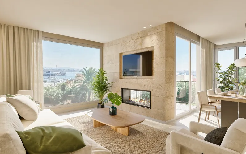 Apartament de disseny a Bonanova - Habitatge modern amb vista a la mar