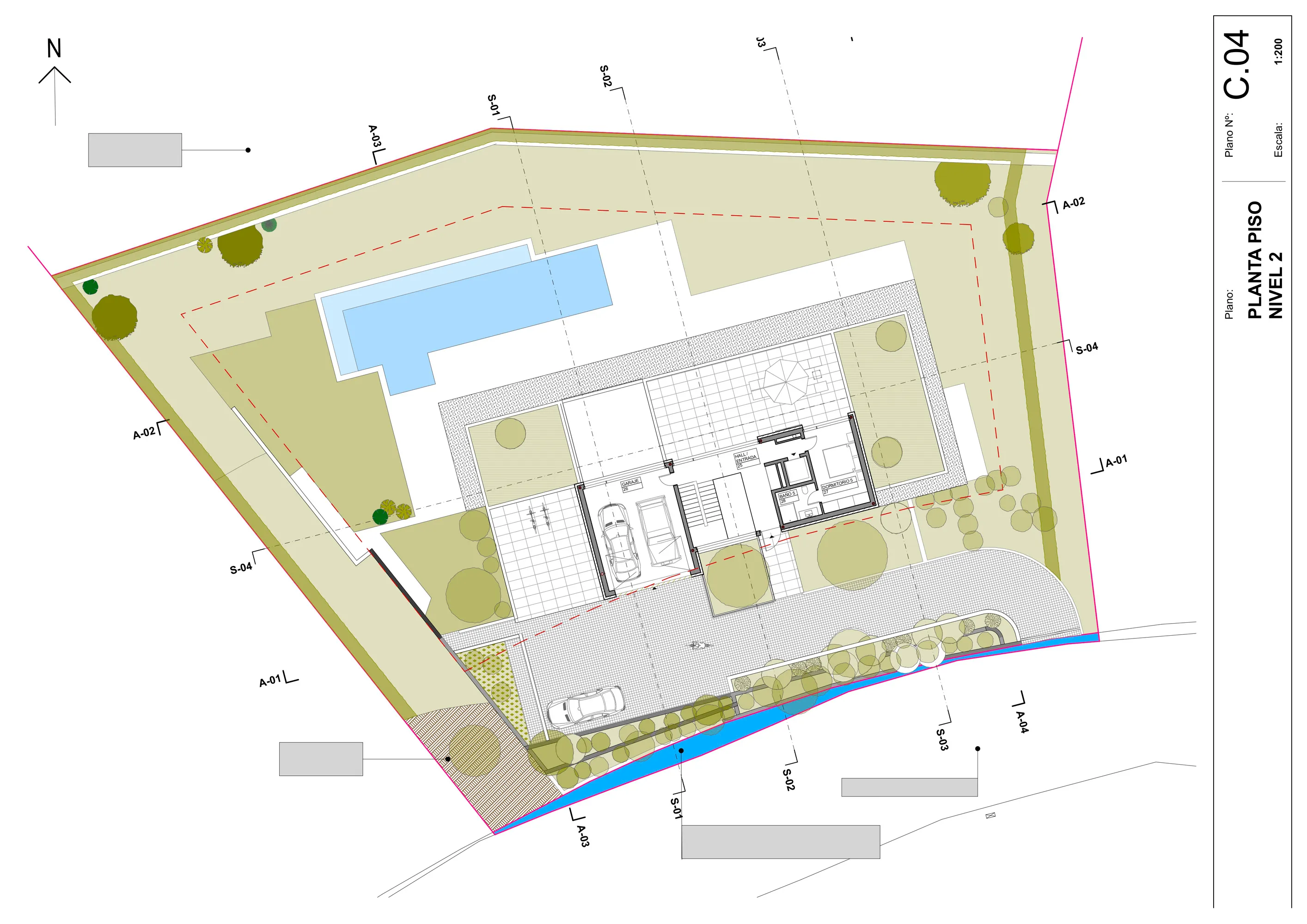 Bouwperceel met goedgekeurd project in het onderste deel van Son Vida-7