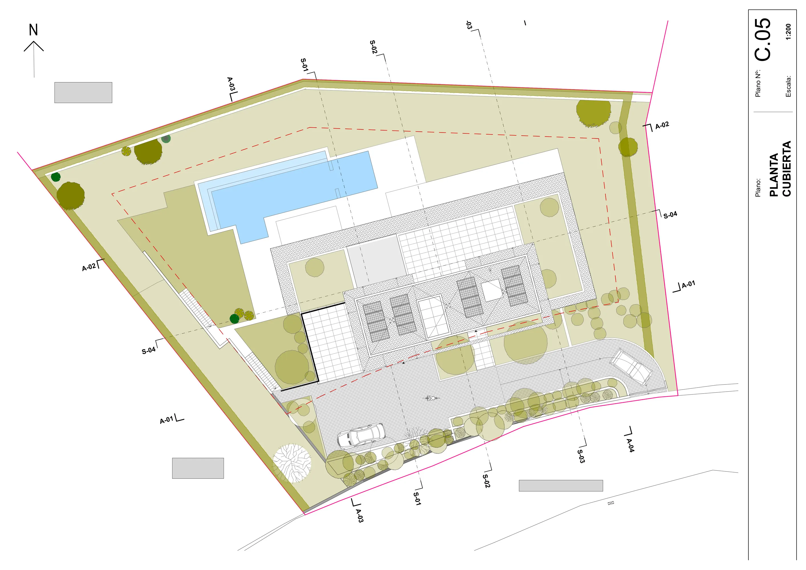 Bouwperceel met goedgekeurd project in het onderste deel van Son Vida-8