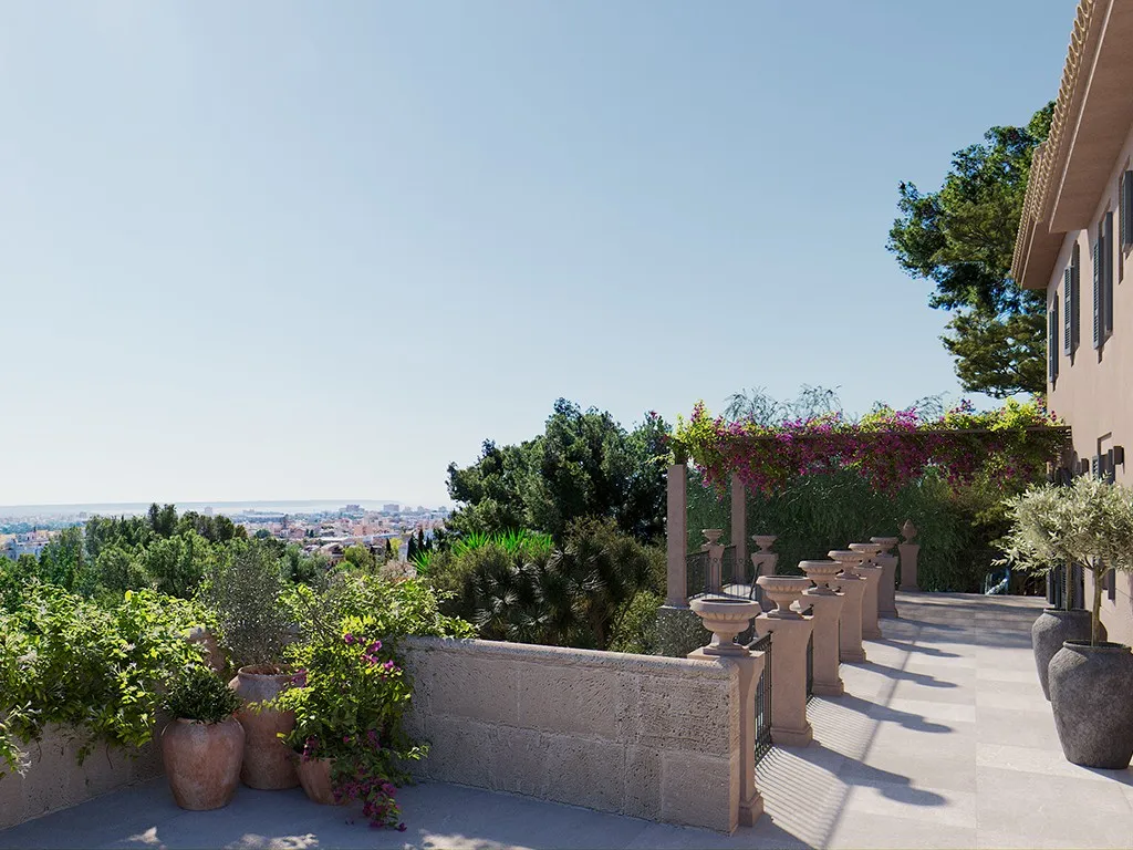 Charming Mediterranean villa with views of Palma and the sea-2