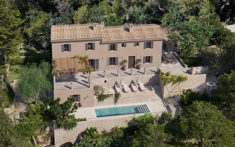 Charmante mediterrane villa met uitzicht op Palma en de zee
