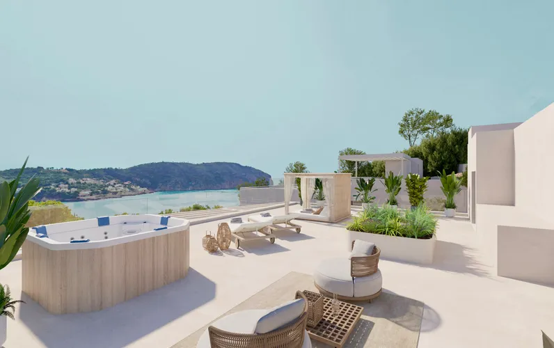 Vila de luxe contemporània amb vistes al mar