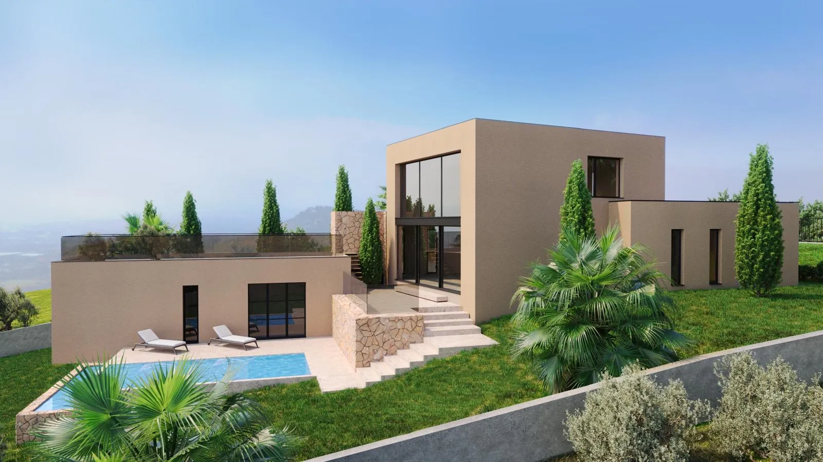 Villa di nuova costruzione con vista sulla Tramuntana a Son Gual-2