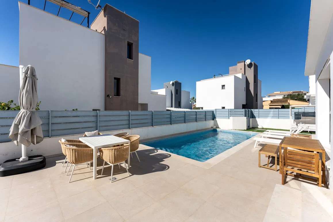 Modern villa with pool and rooftop terrace near Cala Mandia beach-4