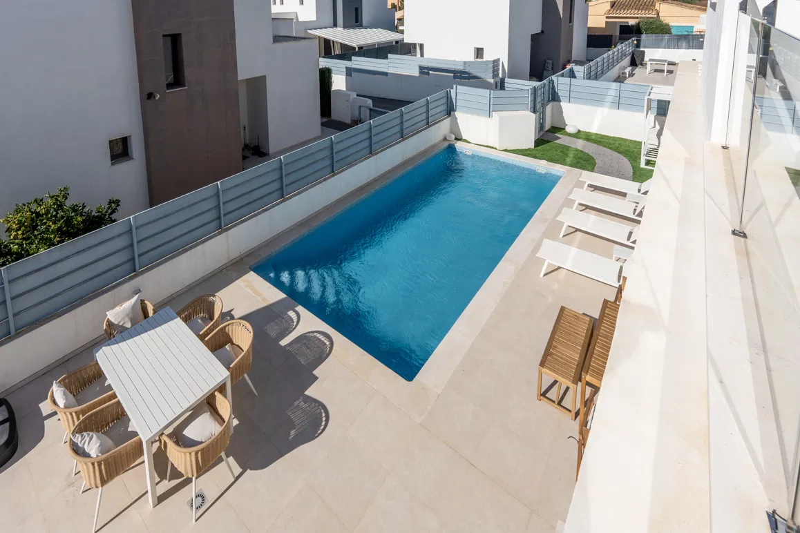 Modern villa with pool and rooftop terrace near Cala Mandia beach-11