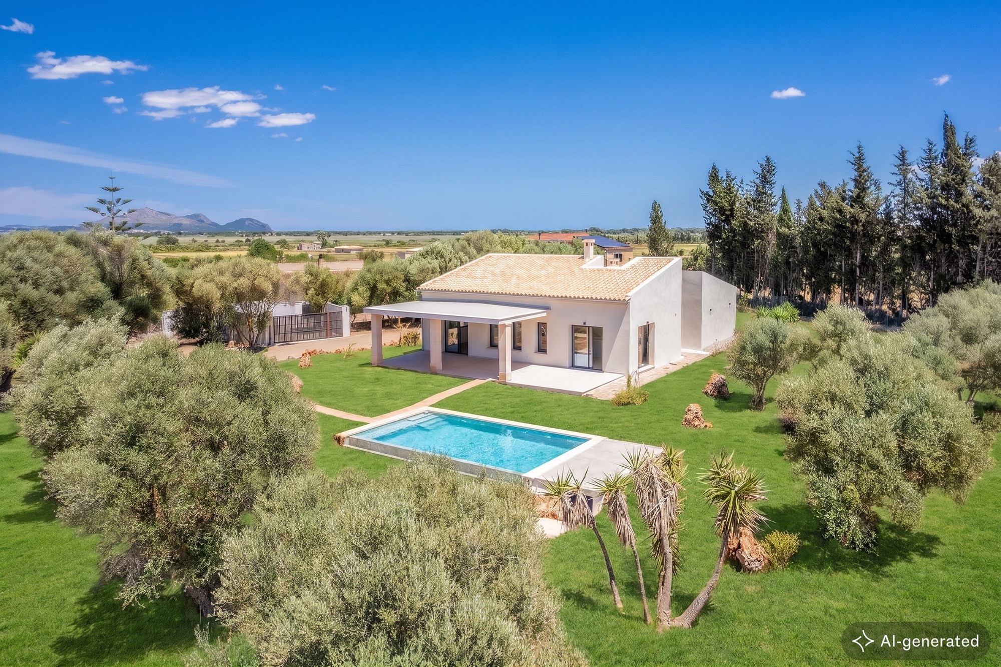Una casa de pagès moderna i de nova construcció, a només 15 minuts del mar, Muro
