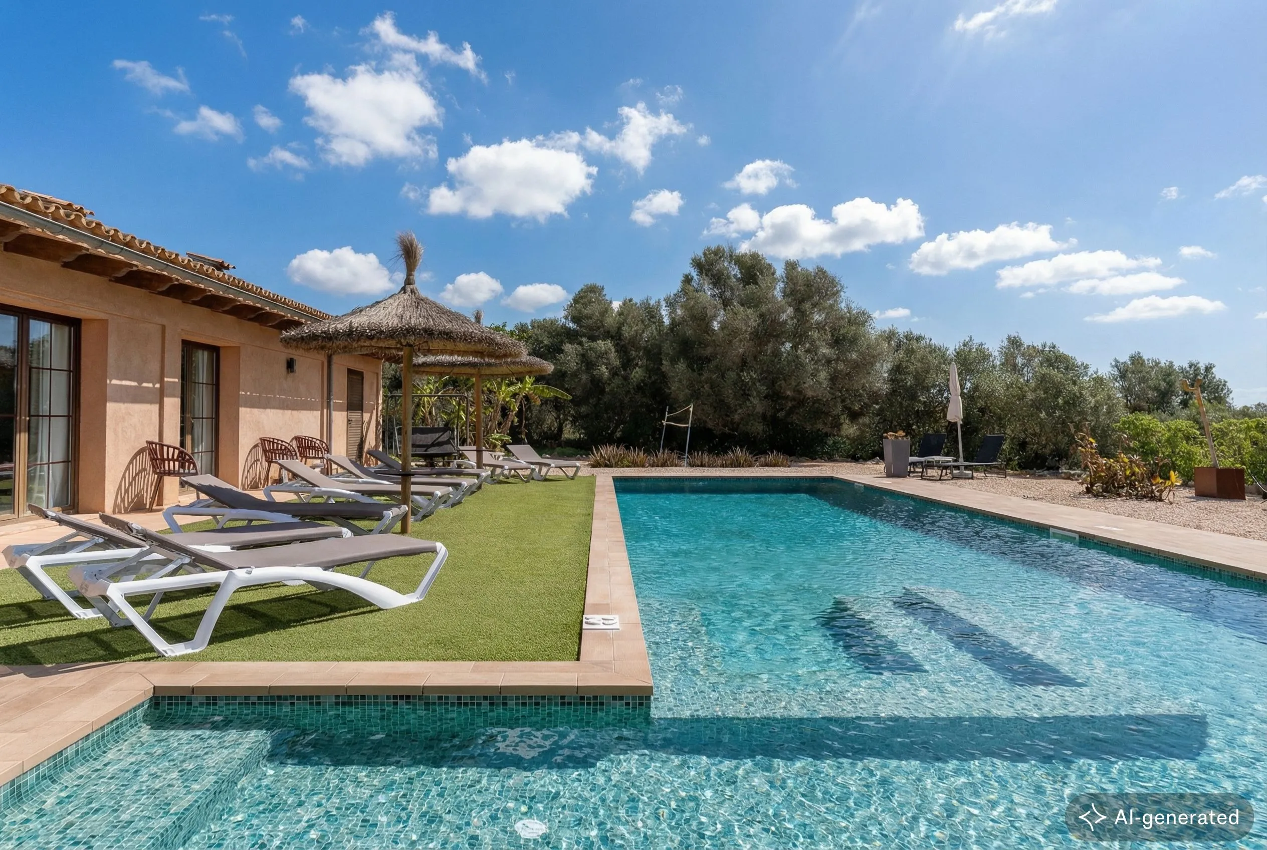 Autentisk landhus med pool og ETV-2