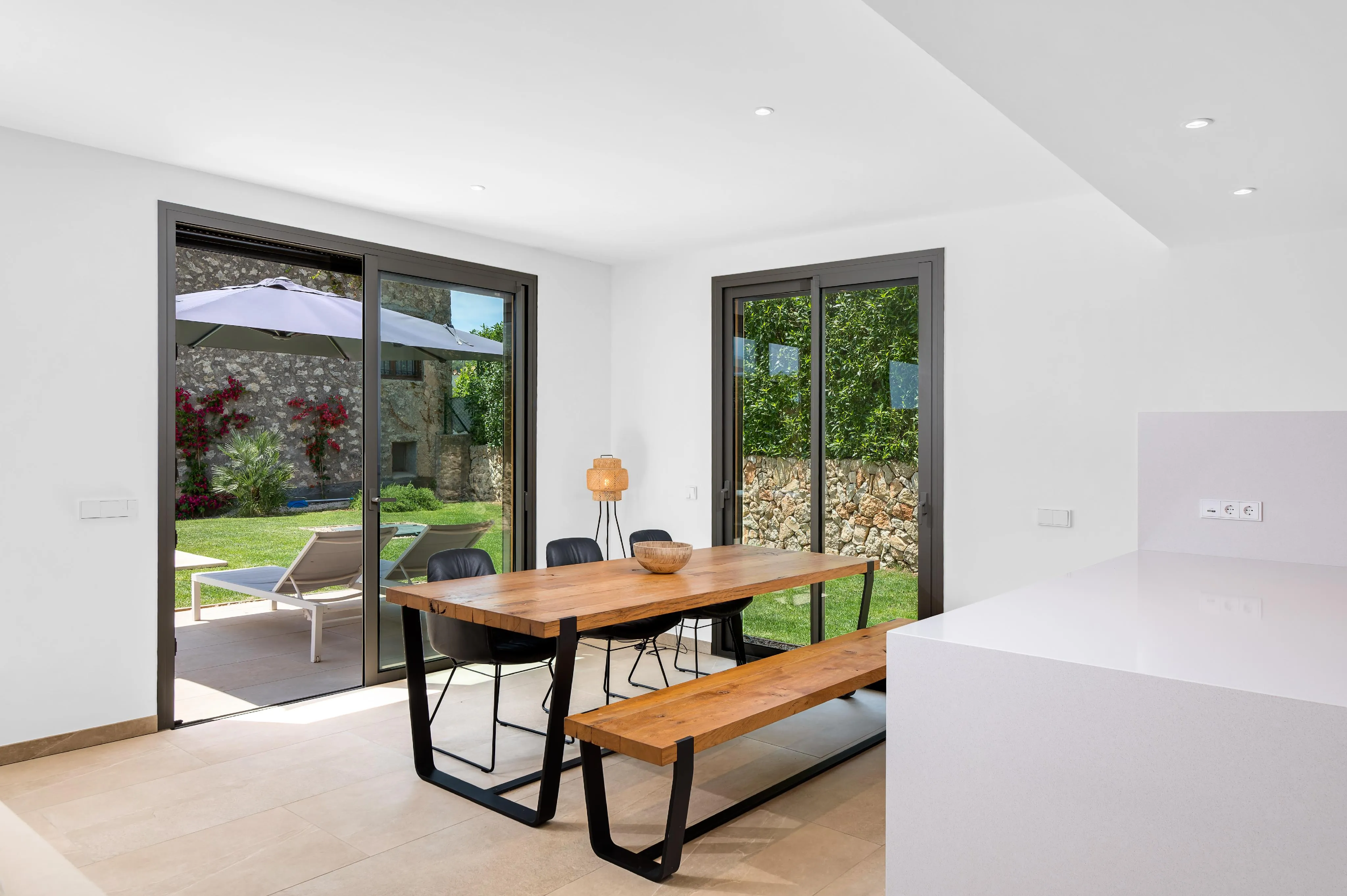 Modern end-of-terrace house with pool and garden in Es Capdellà-3