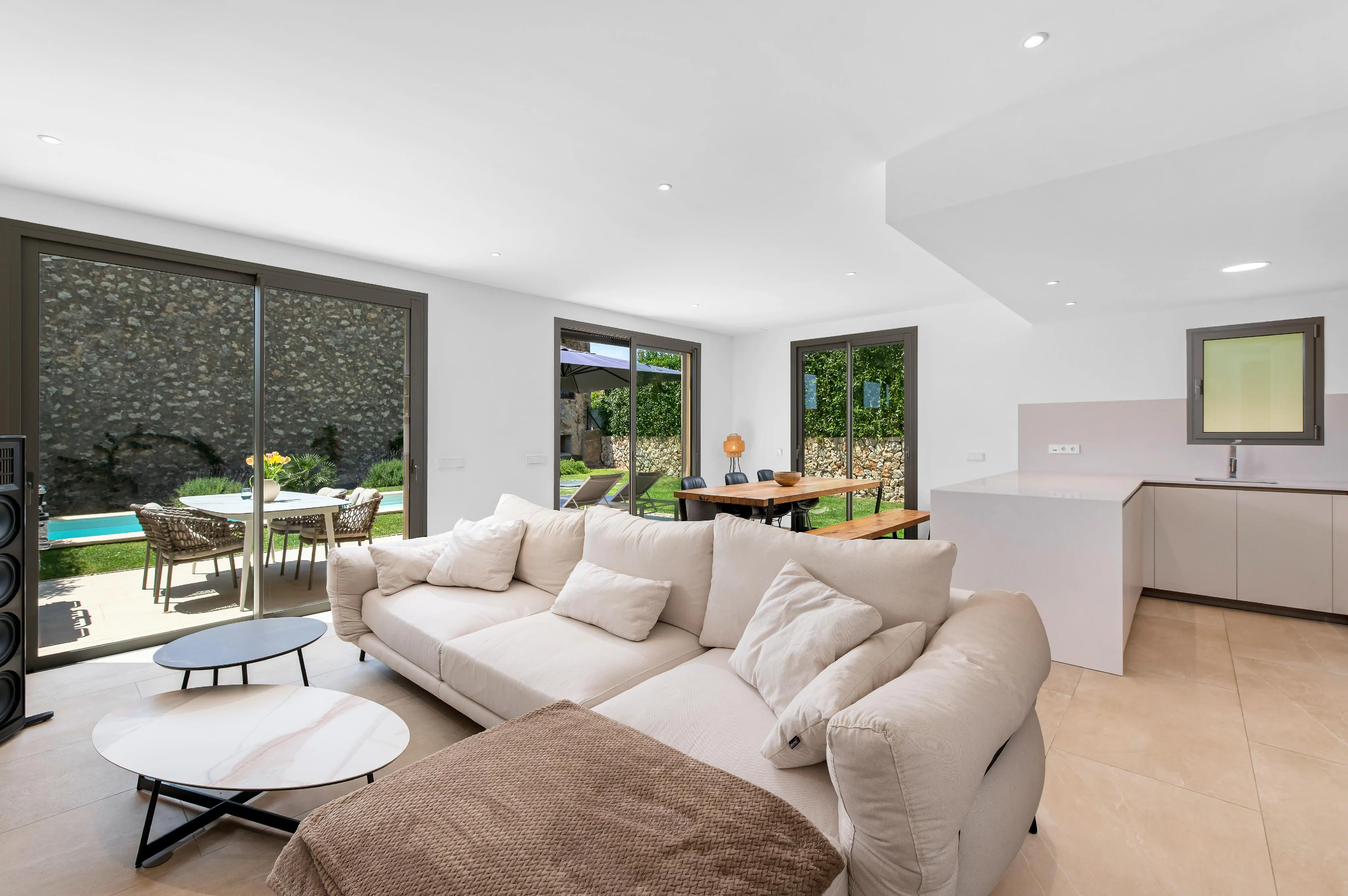 Modern end-of-terrace house with pool and garden in Es Capdellà-2