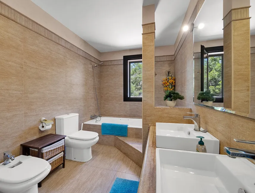 Acogedora casa vacacional con piscina en Cas Catalá-8