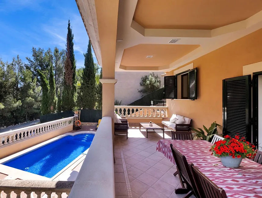 Acogedora casa vacacional con piscina en Cas Catalá-2