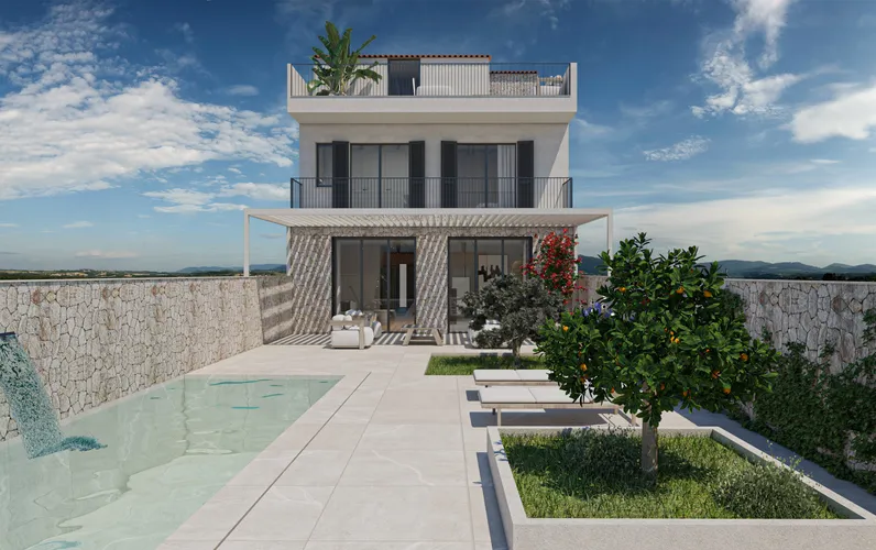 Exklusivt radhus med lugnt läge i Santanyí