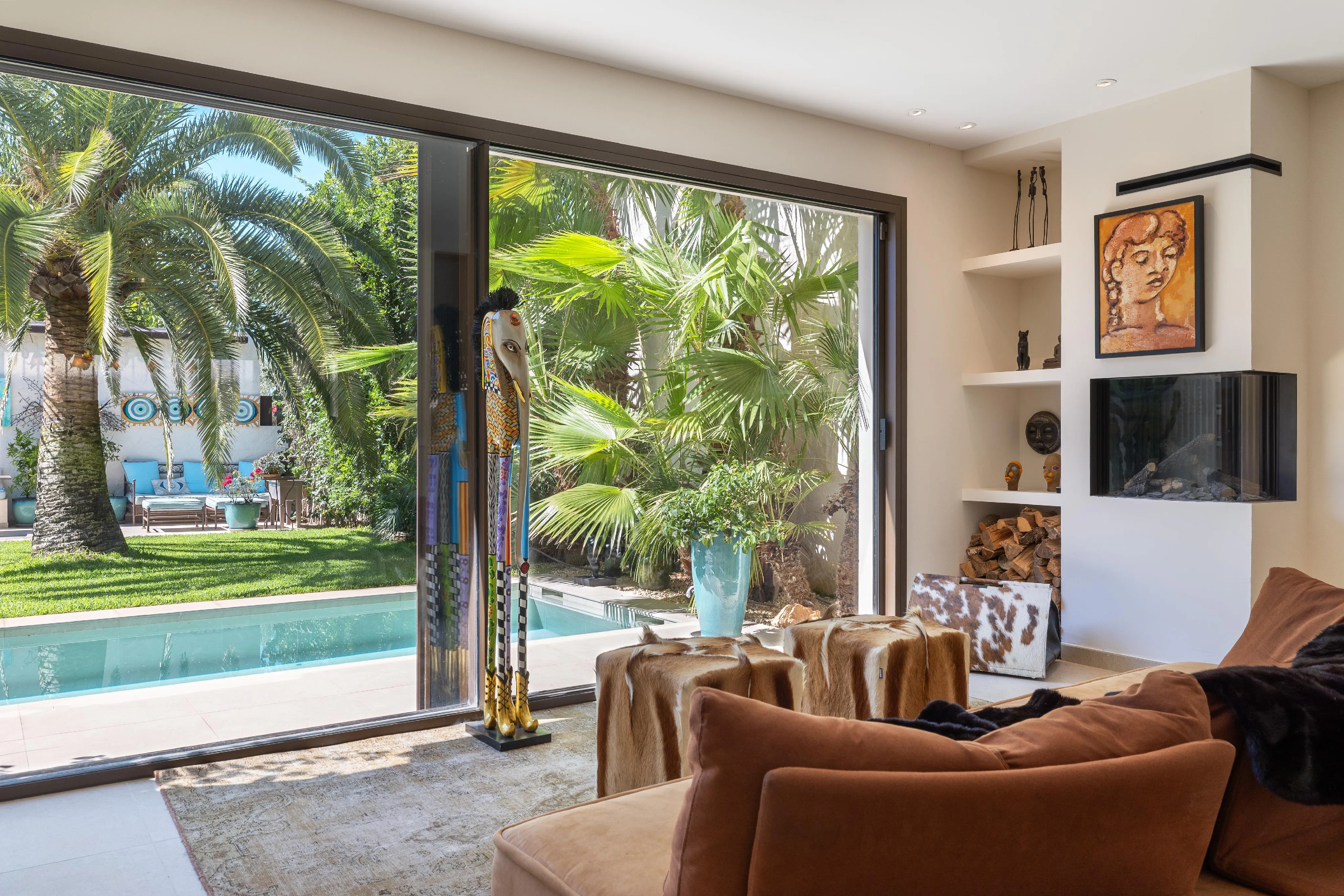 Modern and exclusive semi-detached house with tropical garden, privat pool and sea views-5