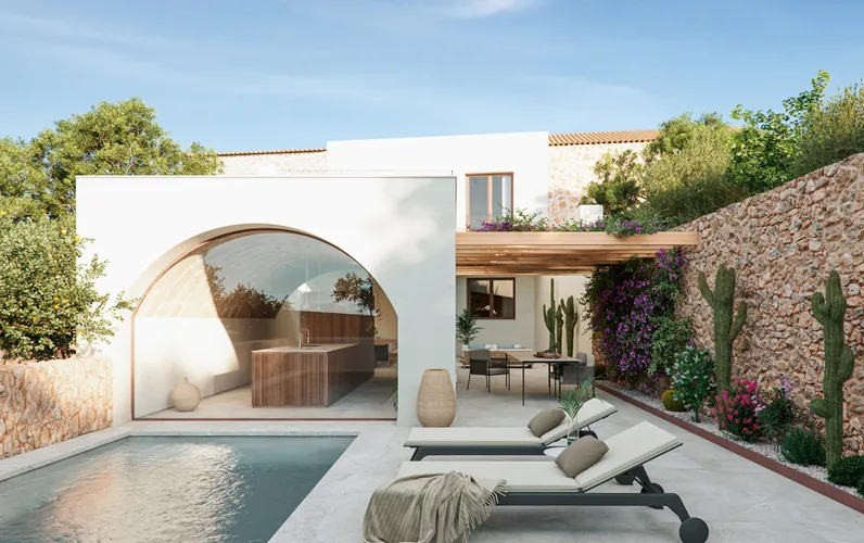 Karakteristisk byhus i centrum af Algaida