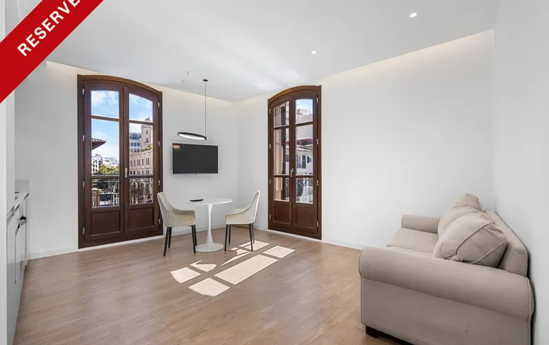 Ara moblat - pis renovat i elegant amb ascensor i balcons en Sindicat