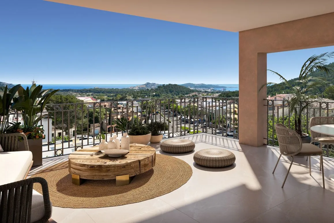 Apartamento moderno con vistas panorámicas sobre Cala Ratjada y el Mediterráneo-2
