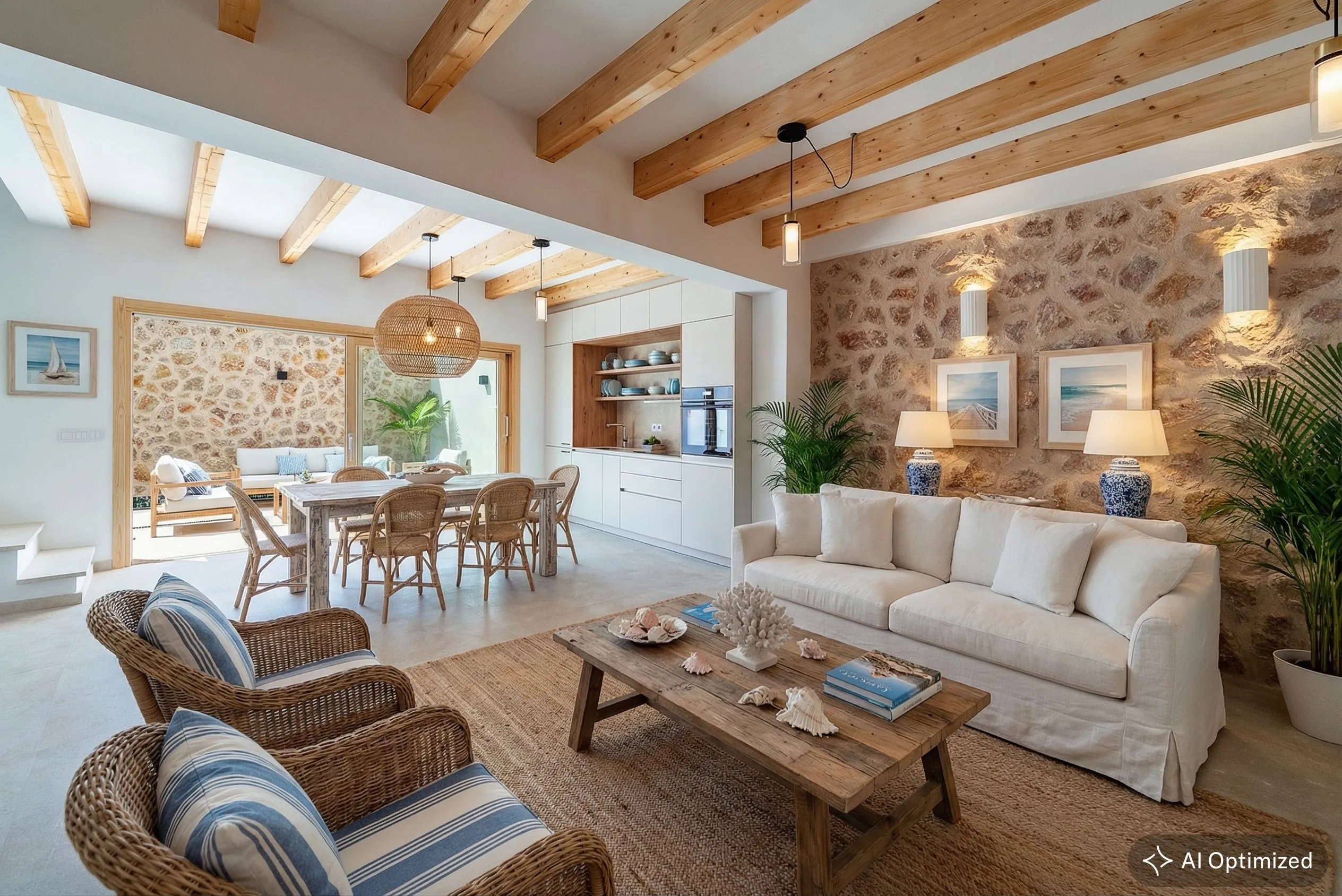 Beautiful Mediterranean townhouse with pool in Pollensa, Mallorca-5