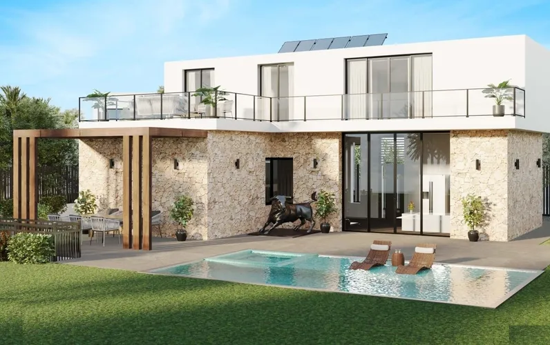 Moderne nieuwbouwvilla bij Es Trenc