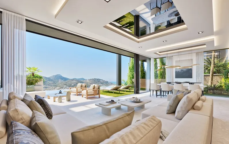 Aurum: Villa de obra nueva con diseño único, primeras calidades y vistas al puerto