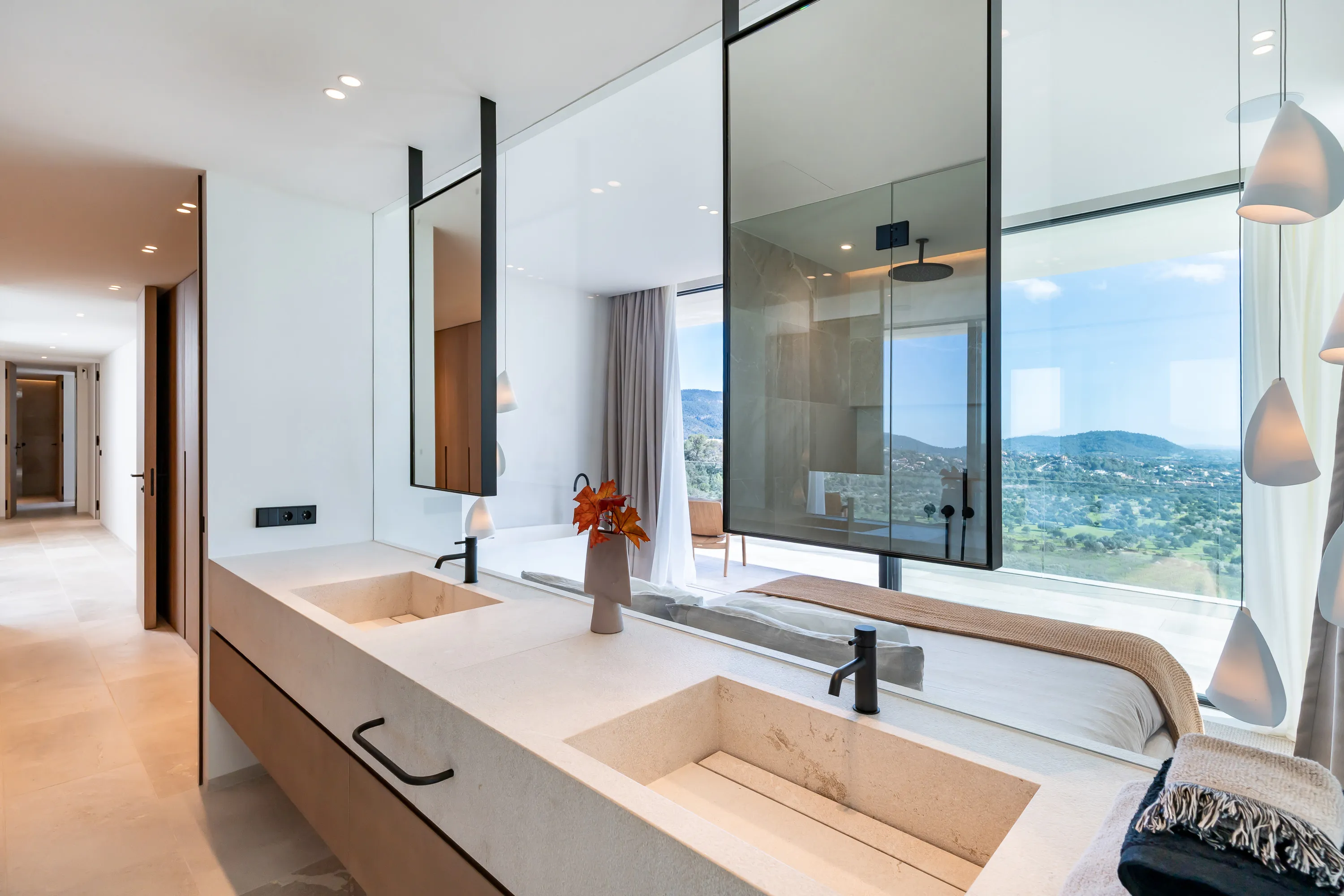 Luxury newly built villa with panoramic & sea views-14