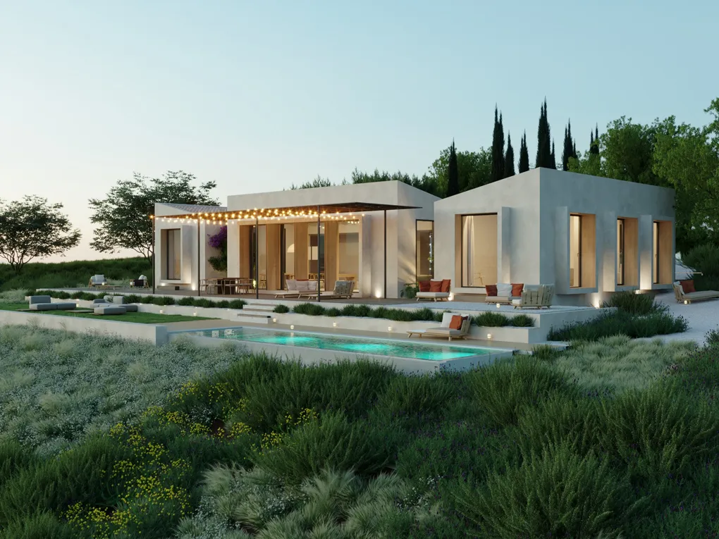 Projekt för nybyggnation av ett lantligt hus med utsikt-11