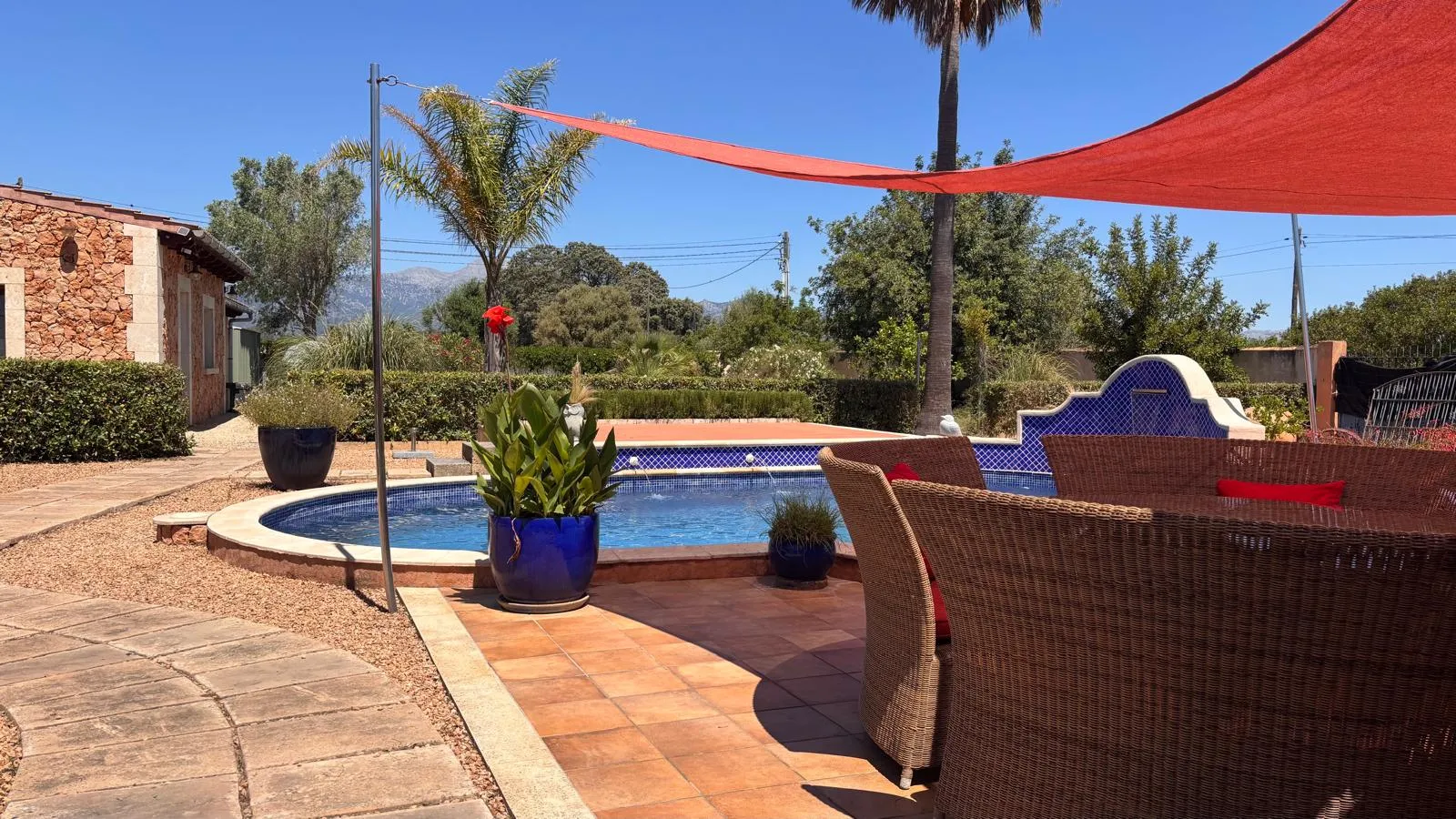 Charmerende finca i landlig stil med pool og udsigt over Tramuntana nær Inca-2