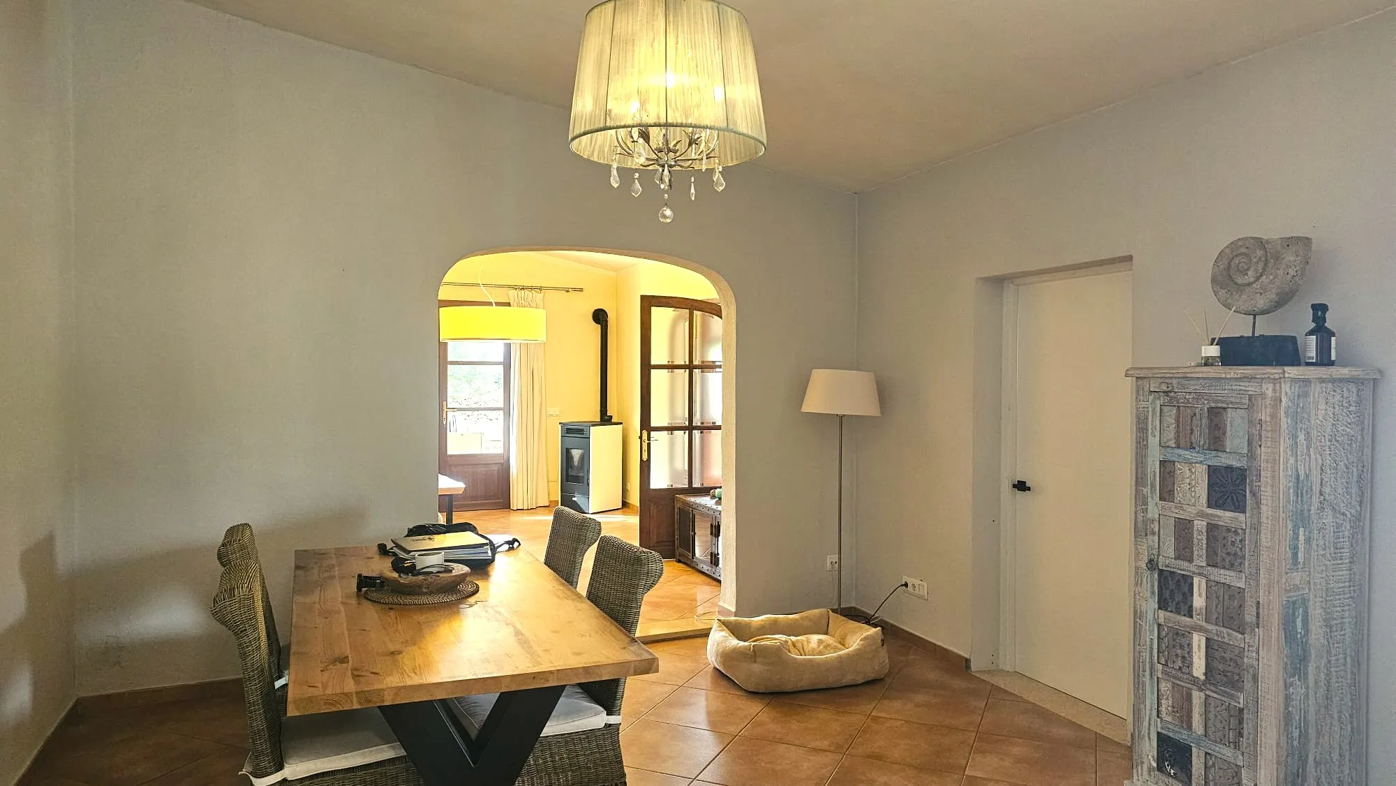 Autentisk mallorcinsk finca med pool og bjergudsigt i Santa María del Camí-5