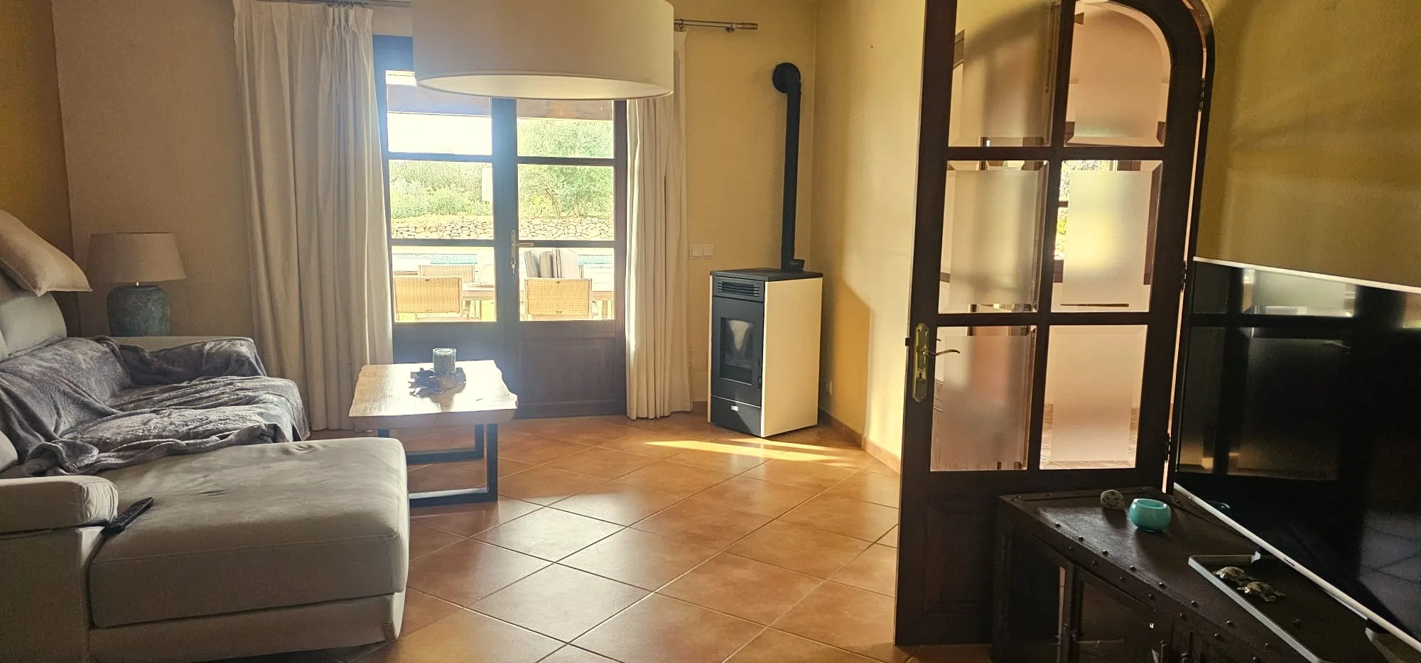 Autentisk mallorcinsk finca med pool og bjergudsigt i Santa María del Camí-4