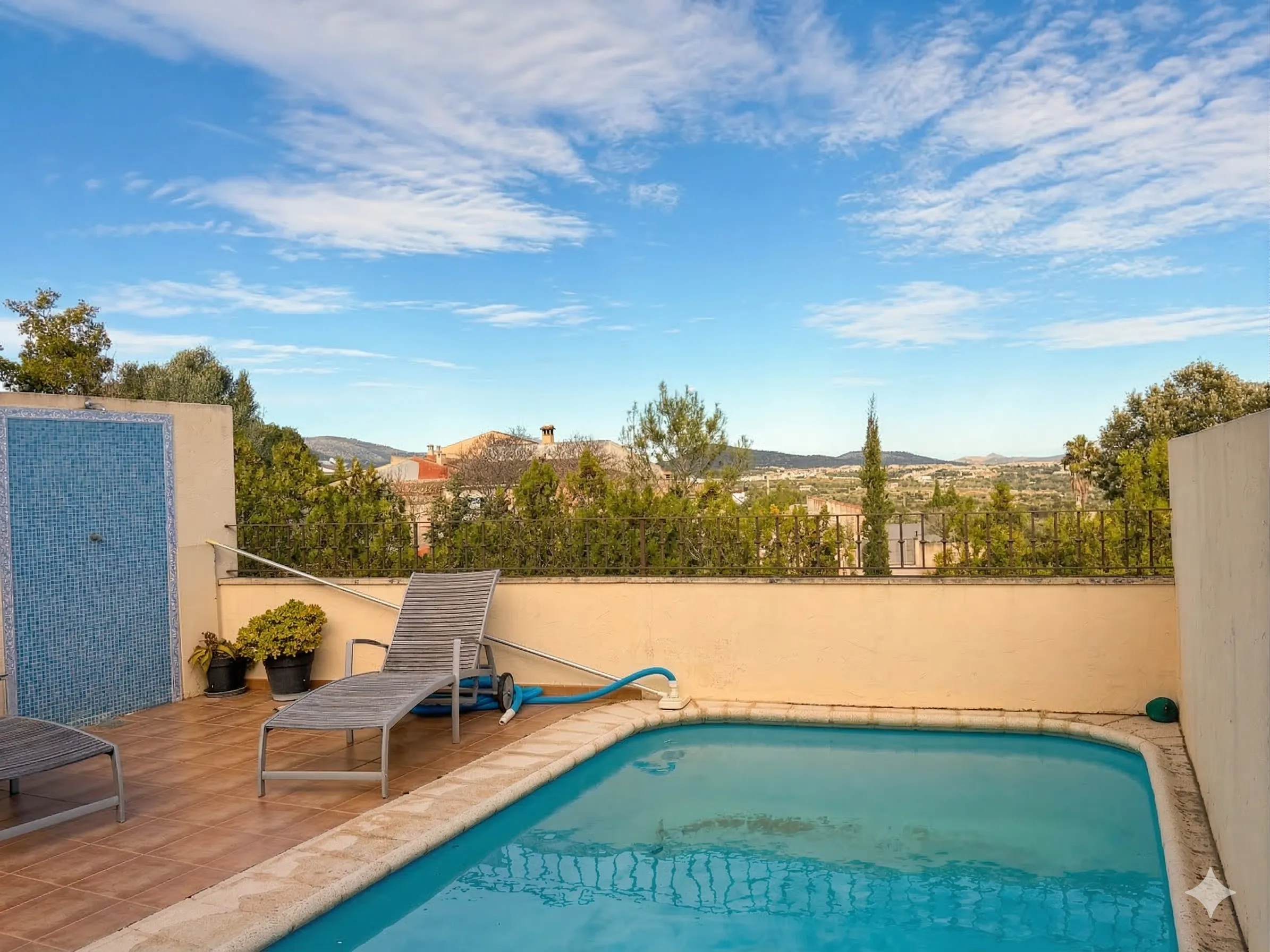 Charming townhouse with pool and mountain views in Moscari-15