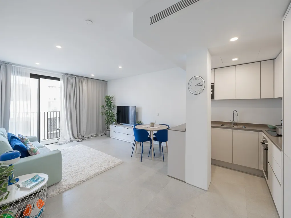 Modern one bedroom apartment with elevator, garage and communal pool-3