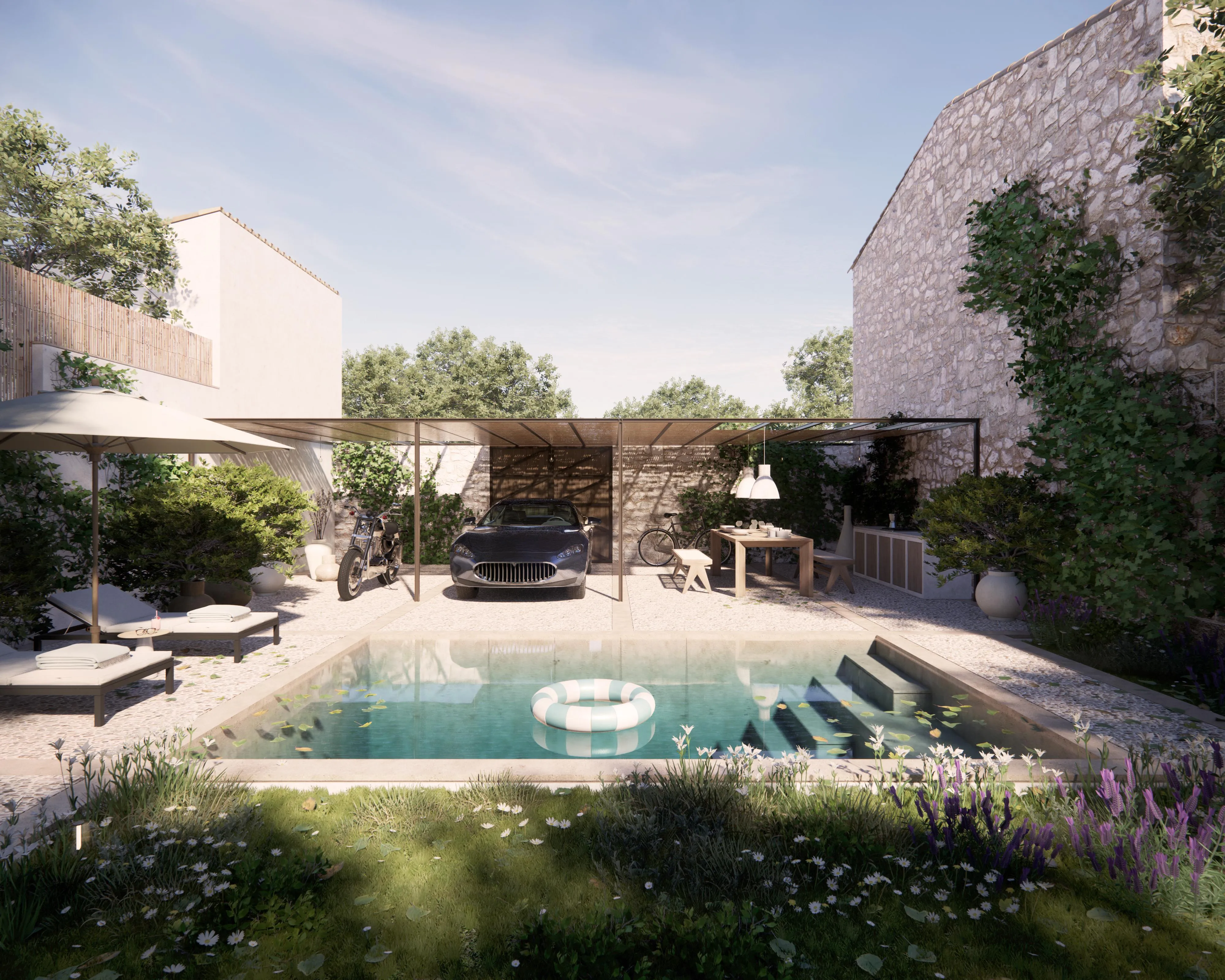 Bonita casa de pueblo con piscina en Sineu-8