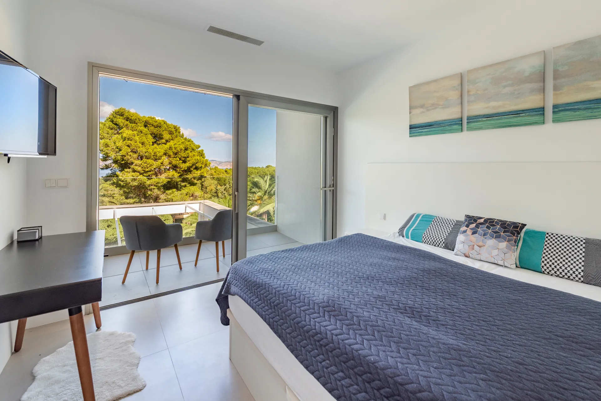 Modern nybyggd villa med utsikt över bukten, Bonaire-19