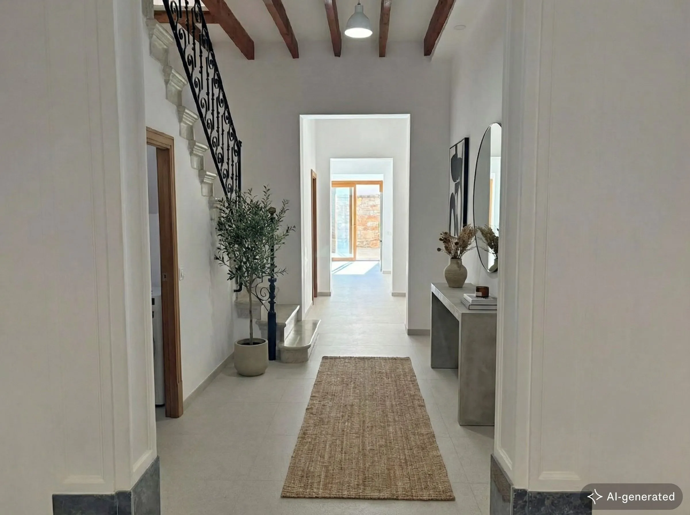 Casa de poble amb pati a Llucmajor-2