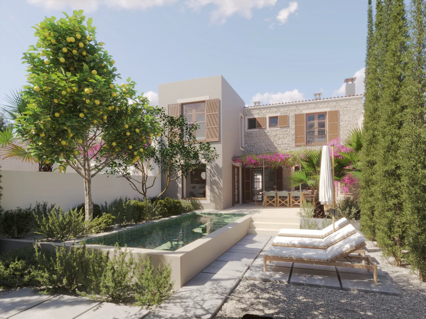 Modern Renovated Townhouse with Private Pool and Holiday Rental Licence-1