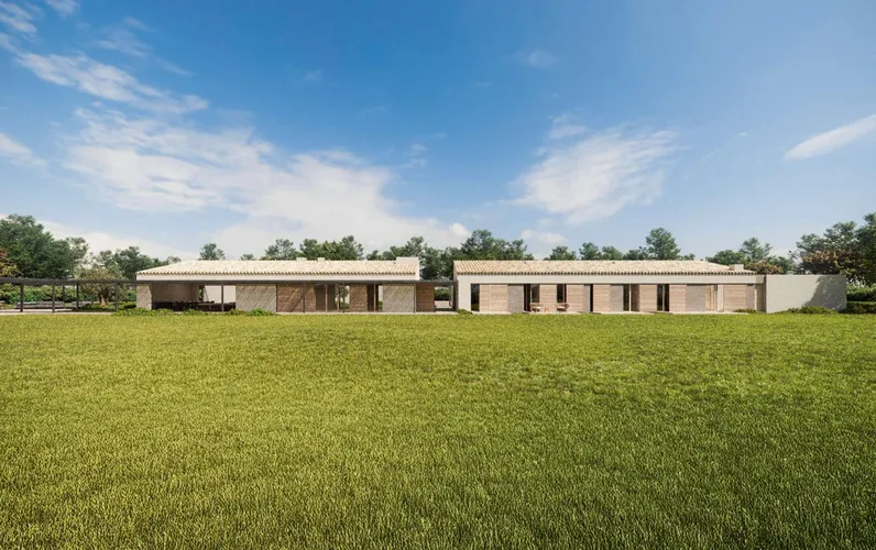 Building plot with approved project near Es Trenc