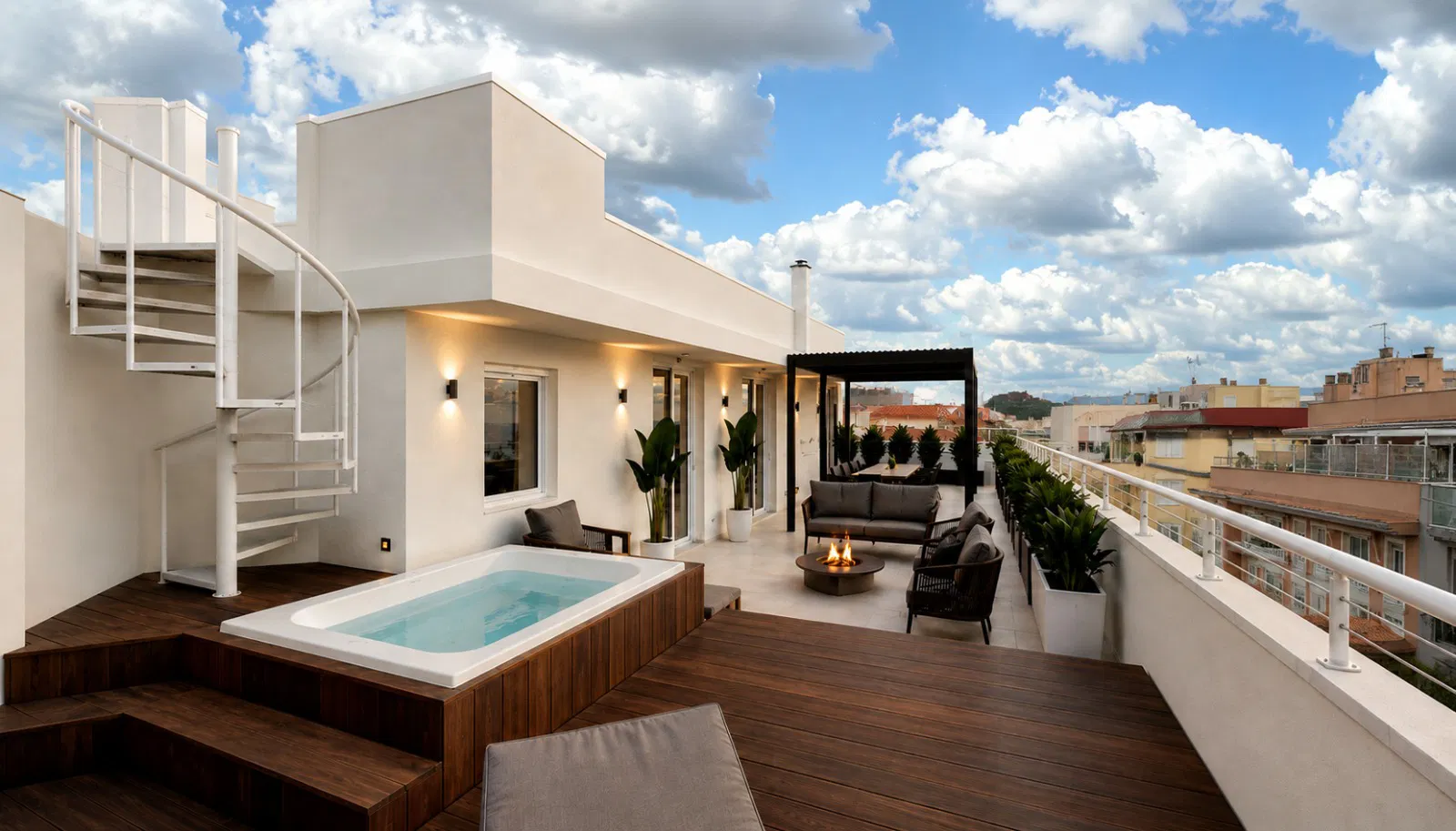 Renoviertes Penthouse mit großer Terrasse und Meerblick in Portixol-1