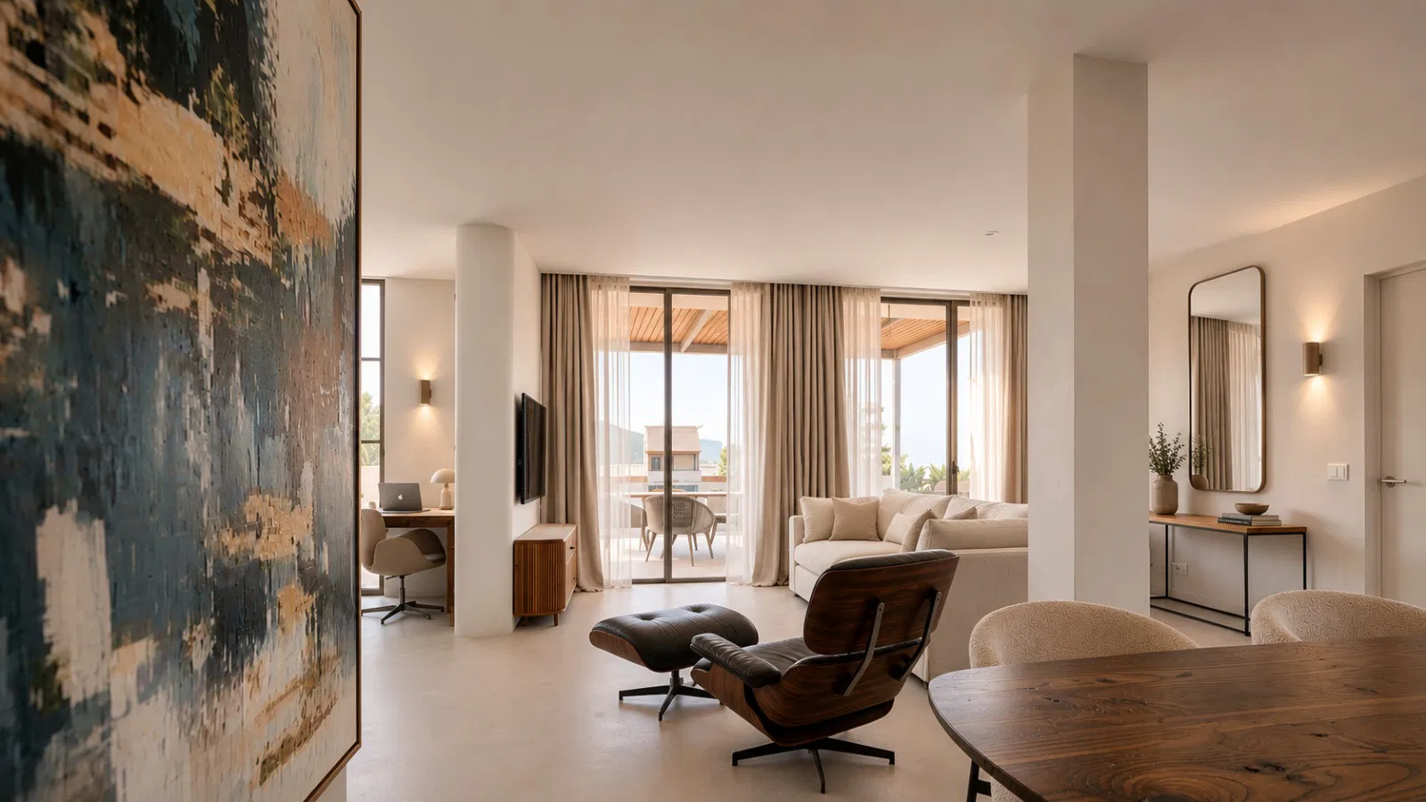 Renoviertes Penthouse mit großer Terrasse und Meerblick in Portixol-4