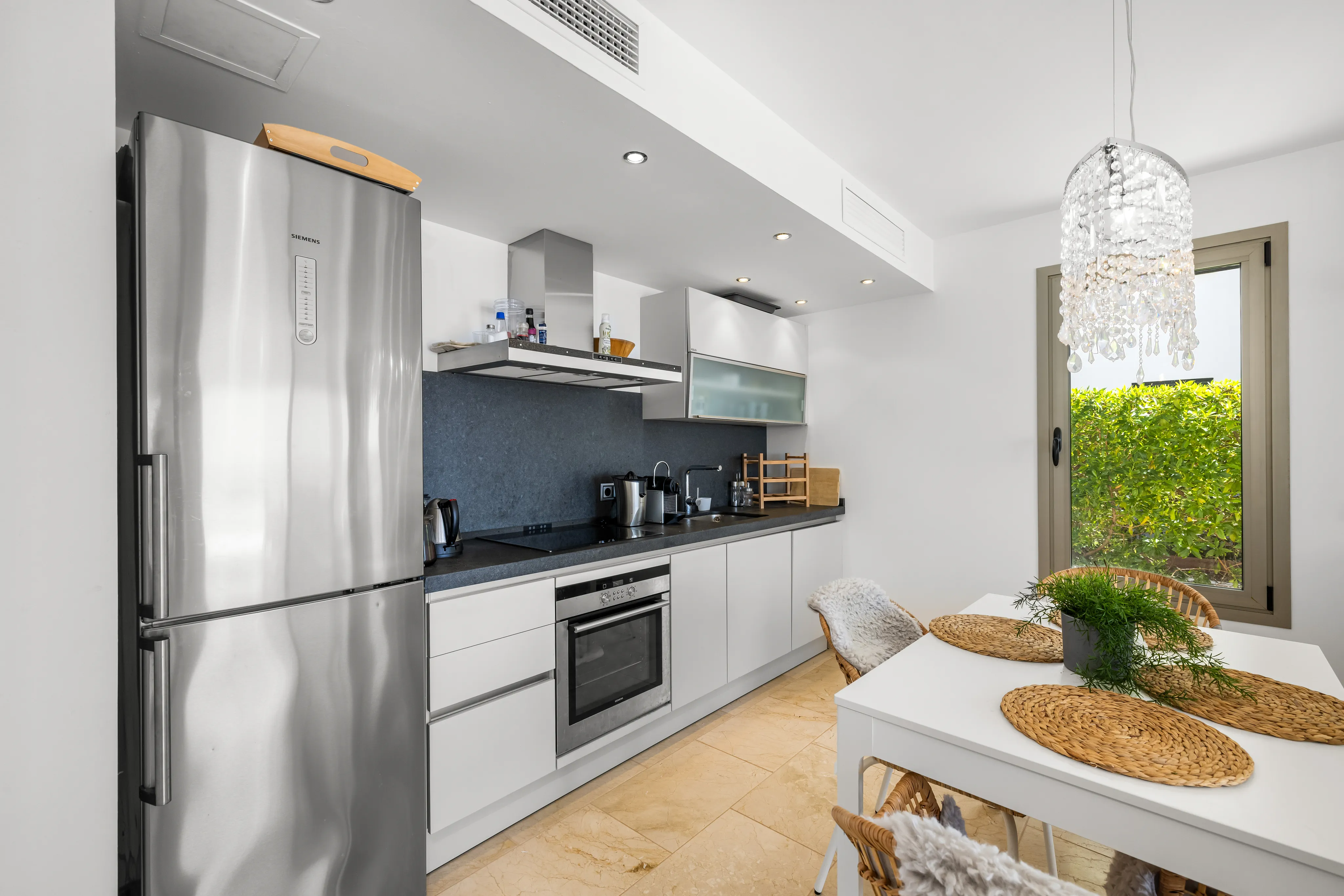 Modern garden apartment on the seafront with sea views-7