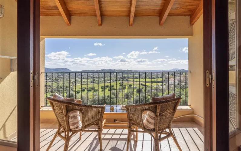 Exclusive town house in Selva with pool, garage, and stunning panorama