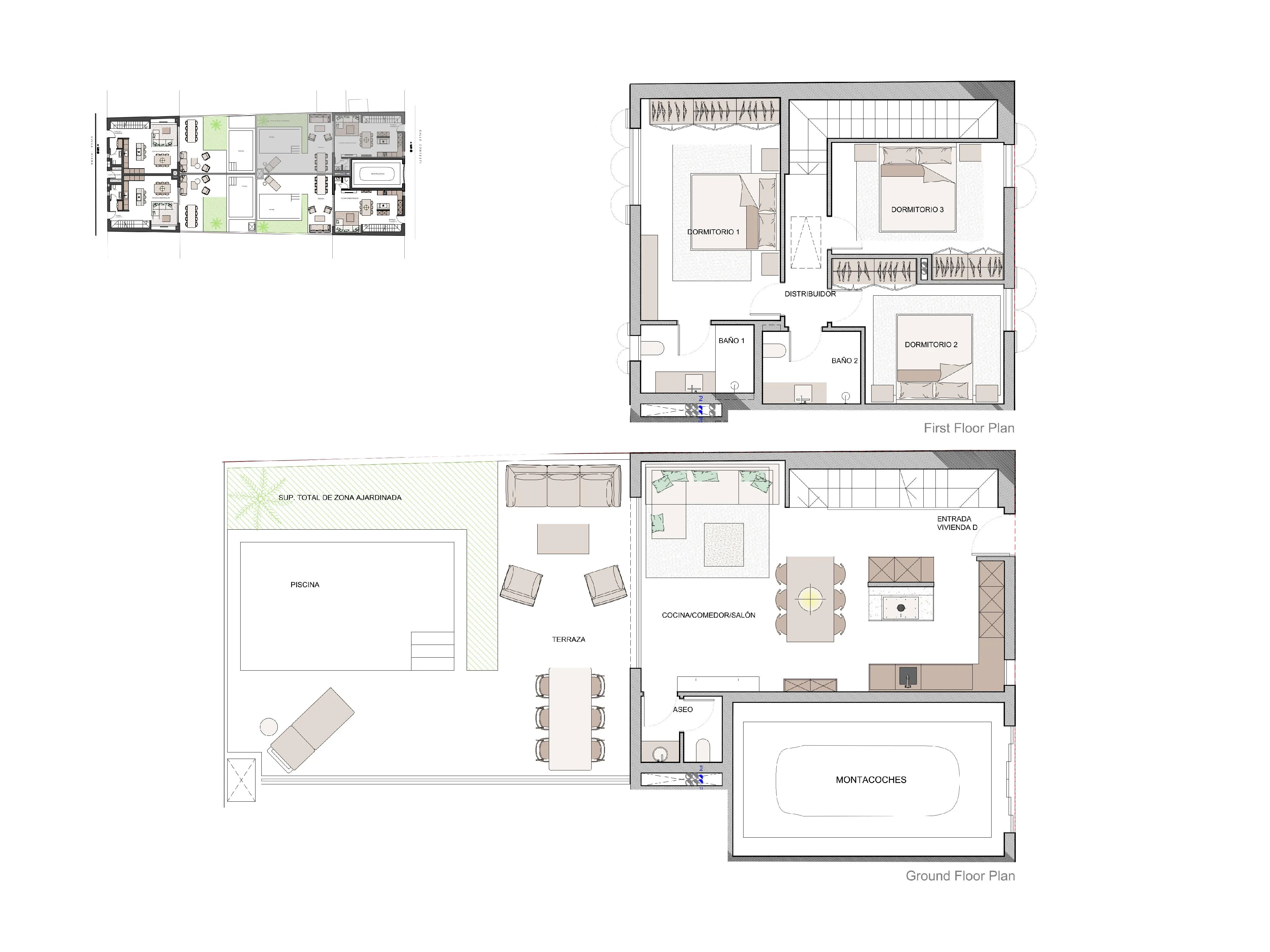 Casa adosada con estilo y oasis privado con piscina en Son Espanyolet-9