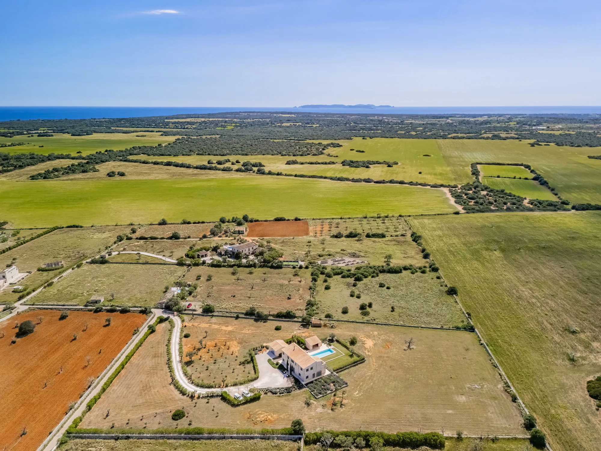 Finca mediterranea in pietra naturale con vista panoramica-17