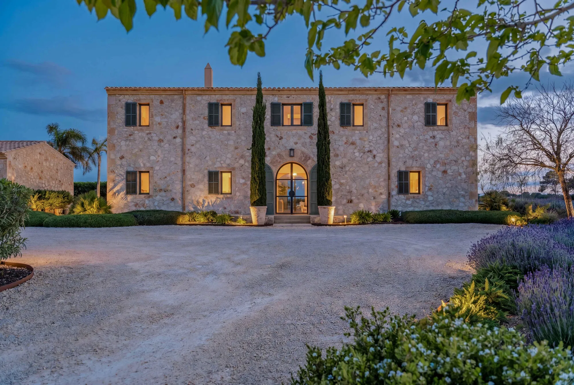Finca mediterranea in pietra naturale con vista panoramica-14