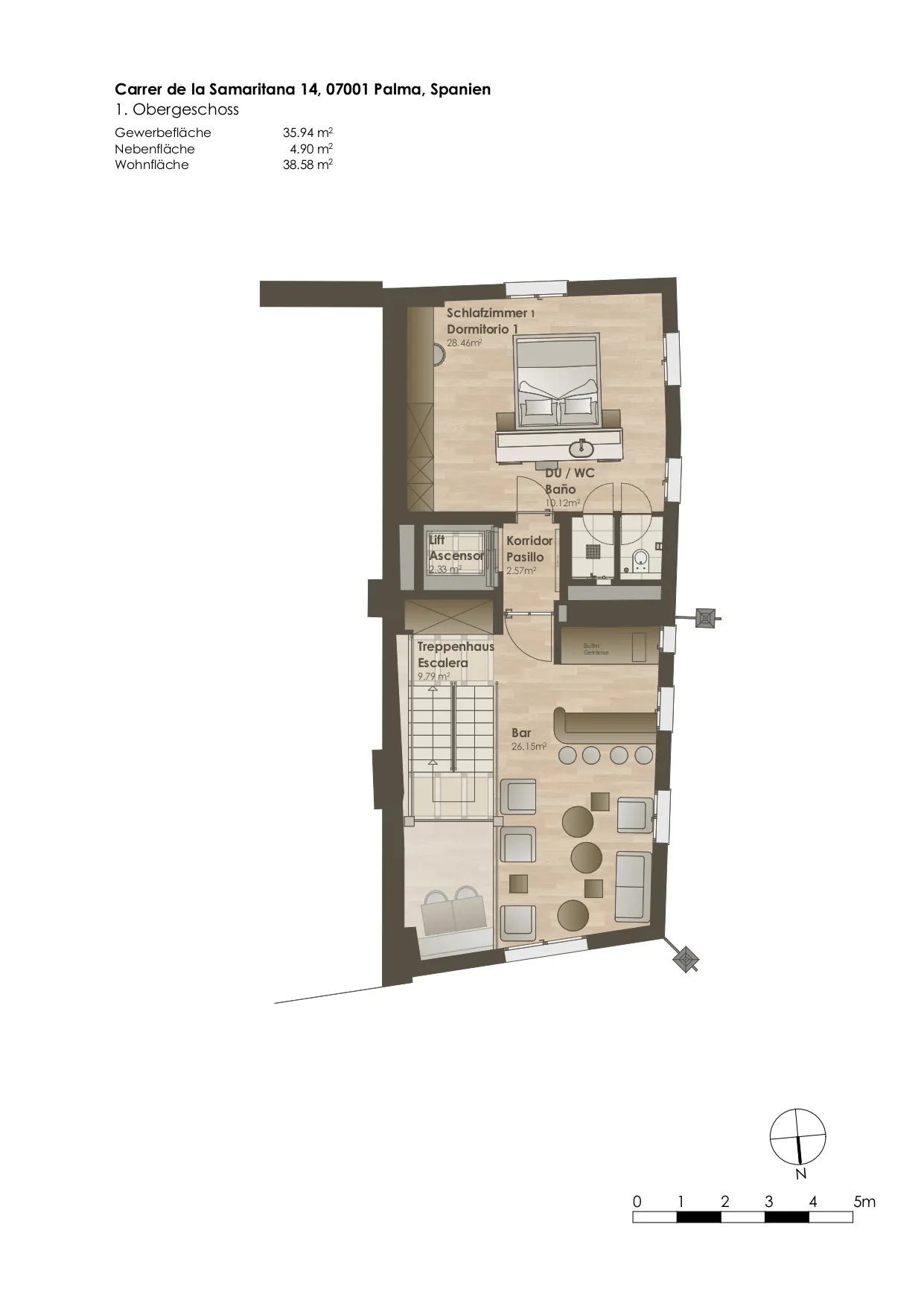 Projekt: Elegantes Stadthaus mit verschiedenen Nutzungmöglichkeiten,  mit Garage, Aufzug und Dachterrasse-7
