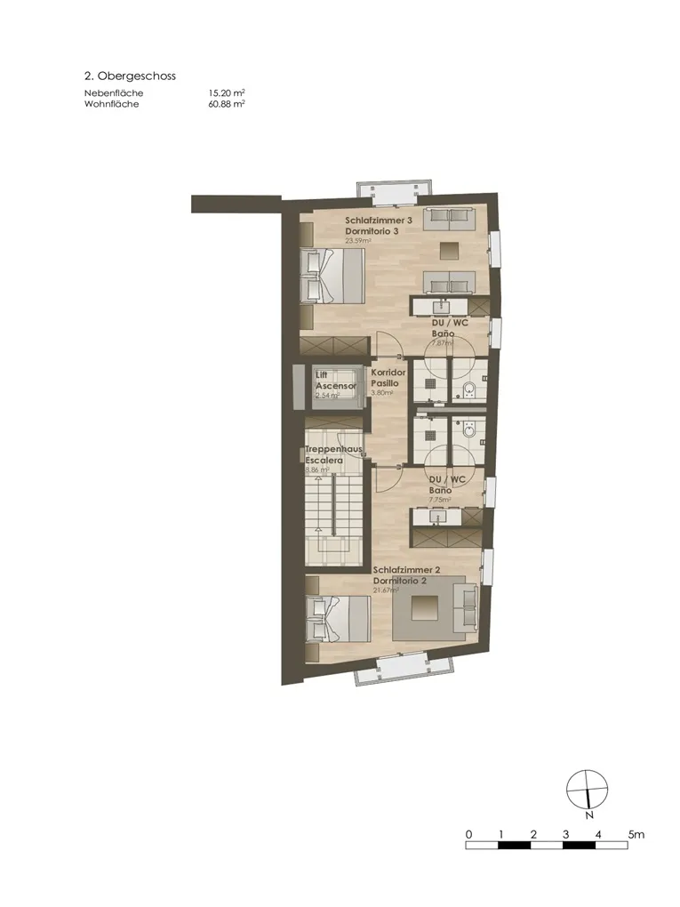 Projekt mit Lizenz: Elegantes Stadthaus mit verschiedenen Nutzungmöglichkeiten,  mit Garage, Aufzug und Dachterrasse-21