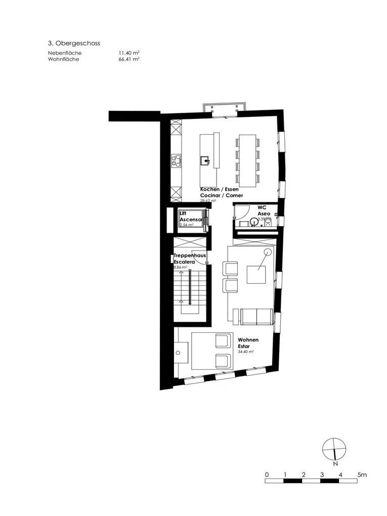 Projekt mit Lizenz: Elegantes Stadthaus mit verschiedenen Nutzungmöglichkeiten,  mit Garage, Aufzug und Dachterrasse-15