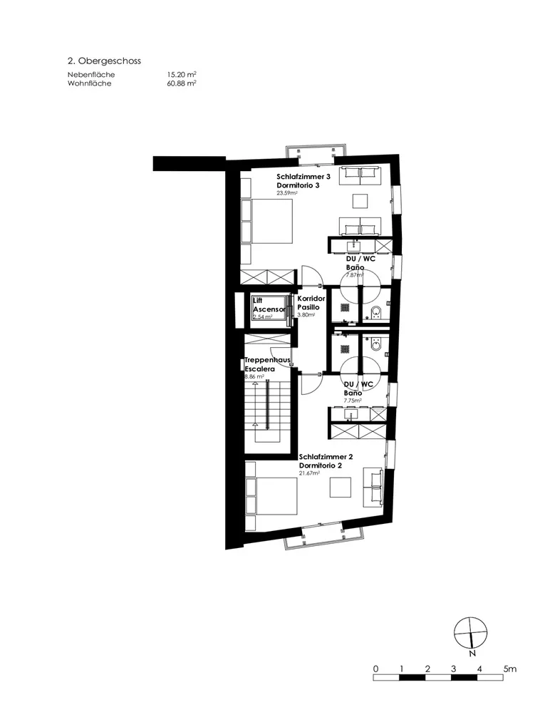 Projekt mit Lizenz: Elegantes Stadthaus mit verschiedenen Nutzungmöglichkeiten,  mit Garage, Aufzug und Dachterrasse-14