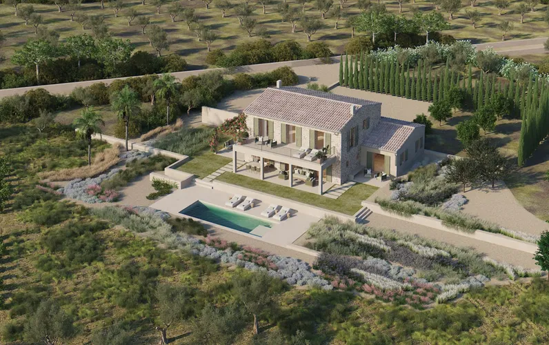 Projecte de construcció de finca en zona tranquil·la prop de Pollensa