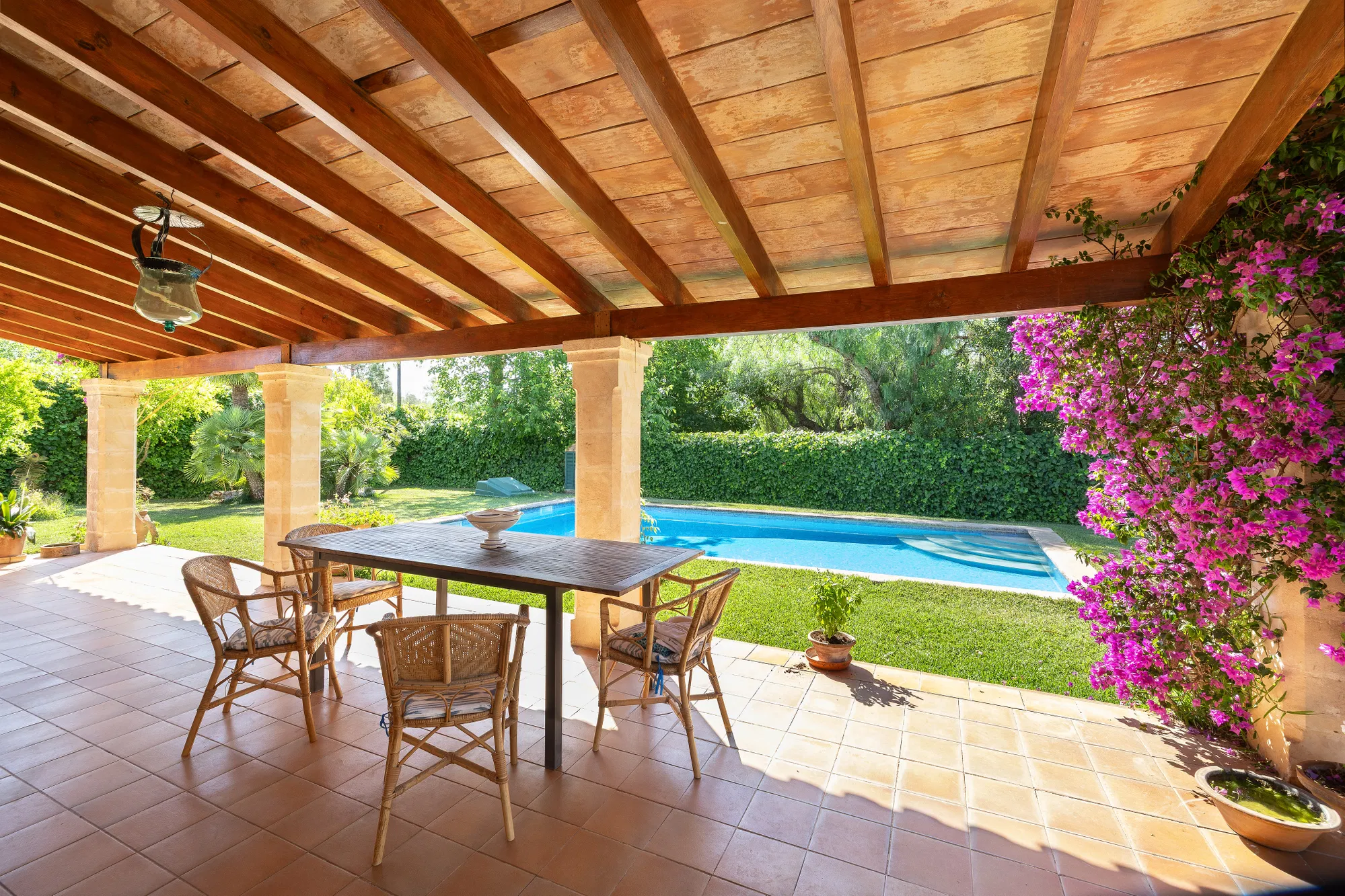 Finca with pool and mediterranean garden in Sencelles-5